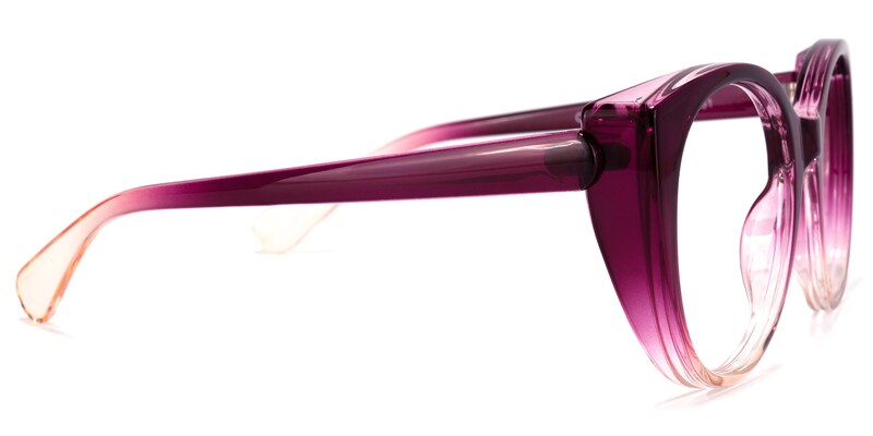 Migdalia Cateye Purple Glasses | Zeelool Glasses2