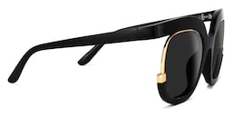 Darice Round Black Sunglasses2