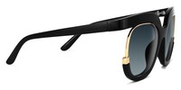 Darice Round Black Sunglasses2