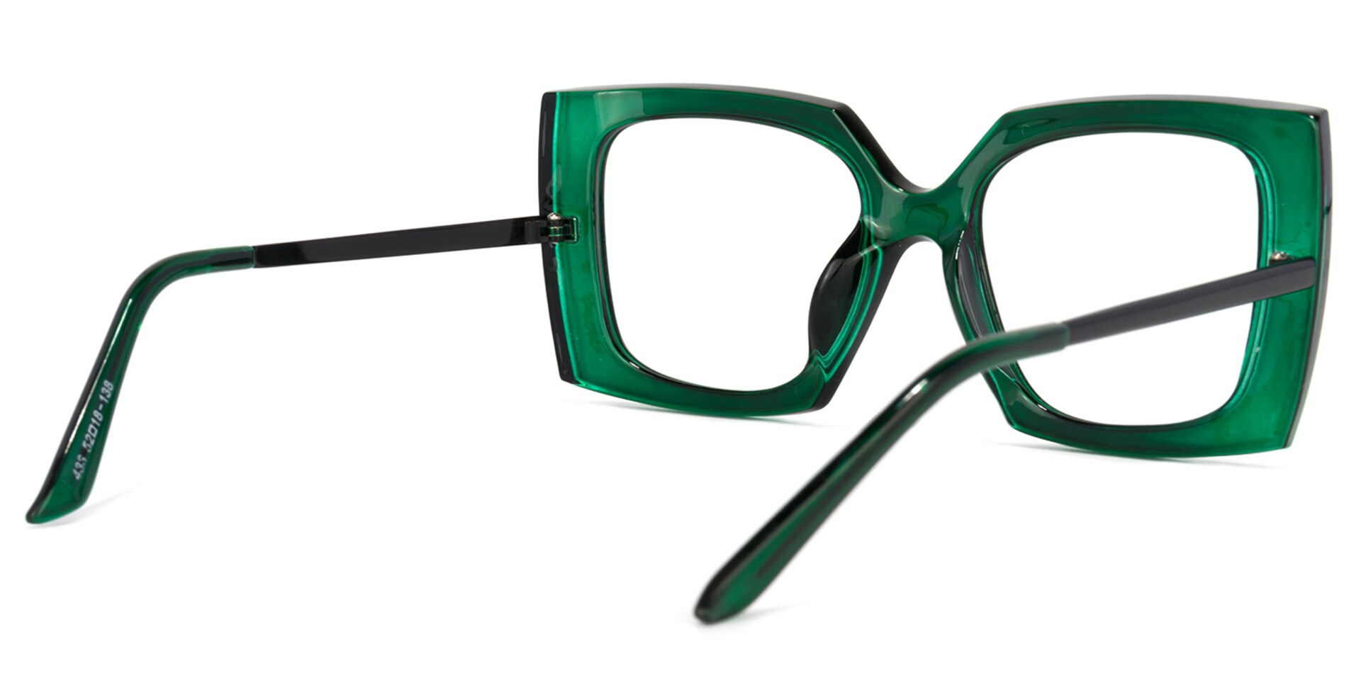 Landen Square Dark-Green Glasses | Zeelool Glasses5