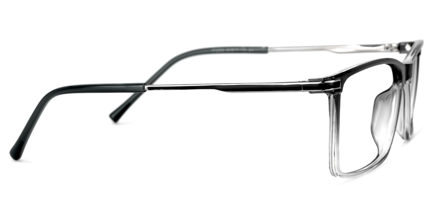 Mikysha Rectangle Gray Glasses | Zeelool Glasses2