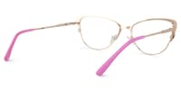 Donald Cat Eye Pink Glasses4