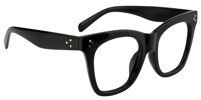 Gordon Rectangle Black Glasses2