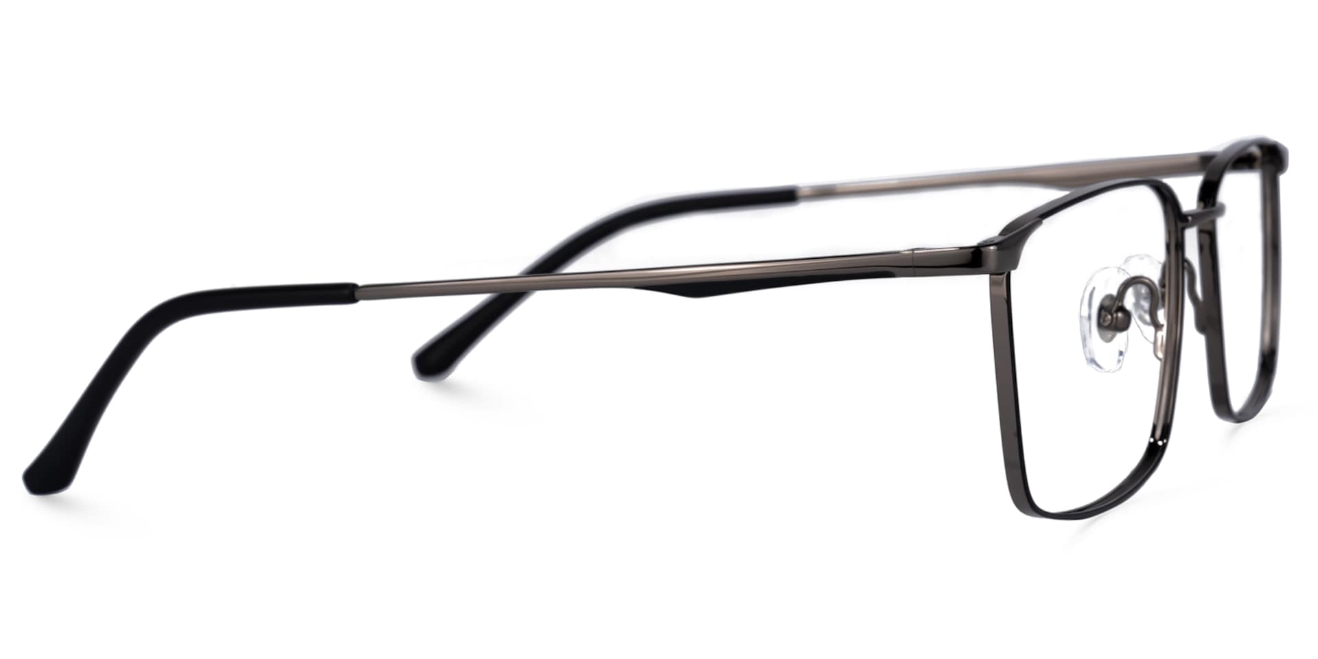 Tyrone Rectangle Tarnish Glasses | Zeelool Glasses2