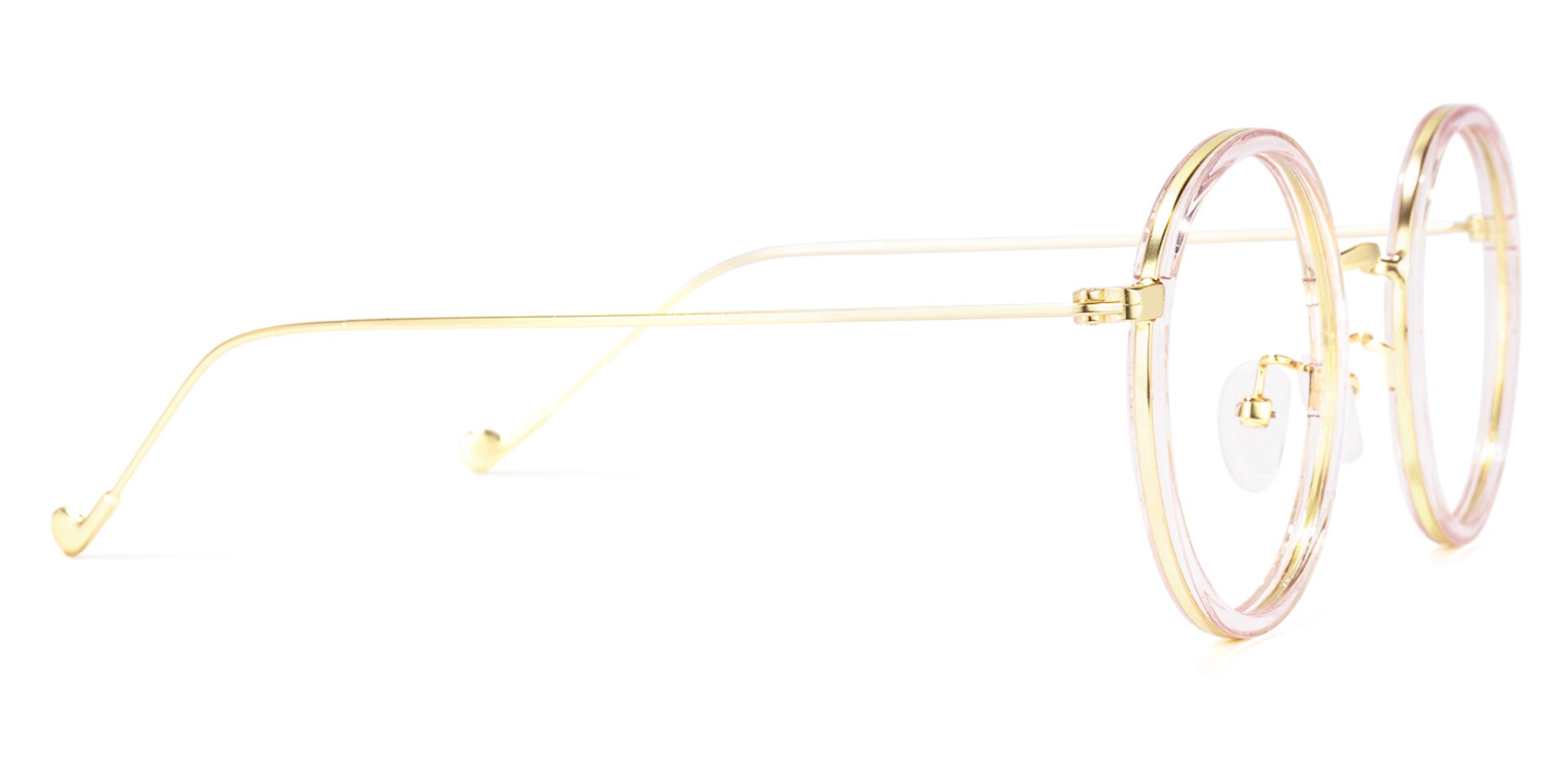 Ruffin Round Crystal Glasses | Zeelool Glasses2