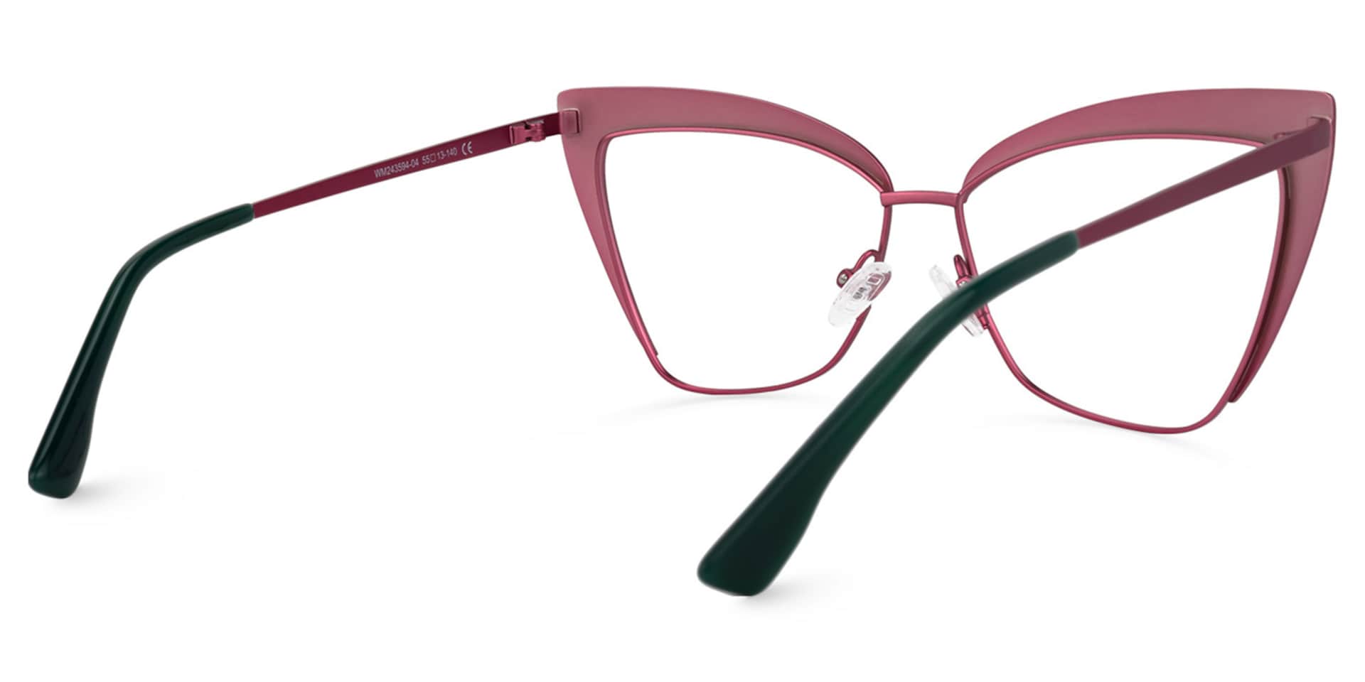 Luperon Cateye Eyeglasses and Dark-Green Frames3
