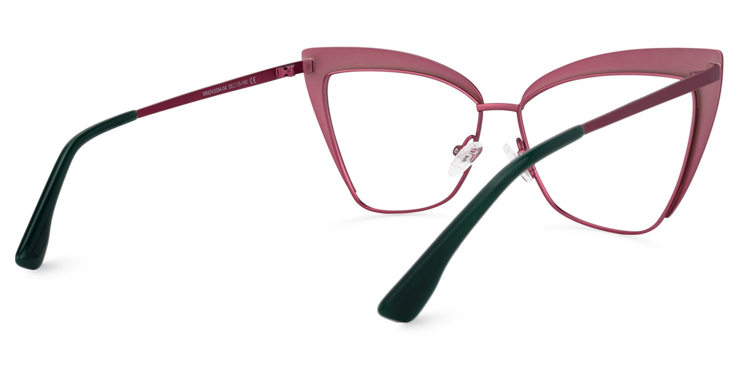 Luperon Cateye Eyeglasses and Dark-Green Frames3