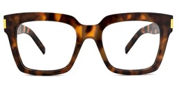Johana Square Tortoise Glasses0