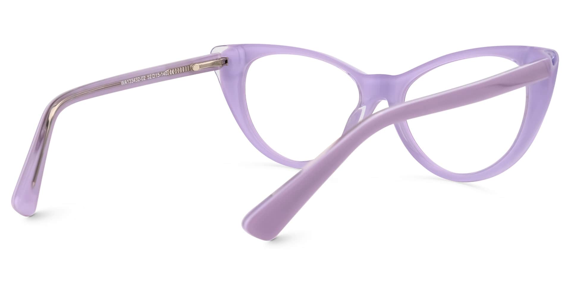 Vicky Cateye Purple Glasses | Zeelool Glasses3