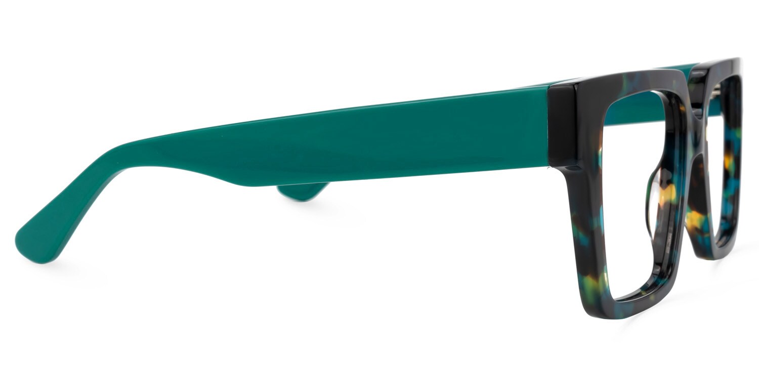 Irisページ Wilmarie Square Blue-Floral Glasses | Zeelool Glasses