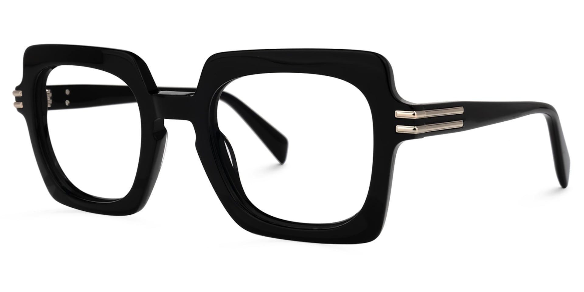 Nogueda Square Black Glasses | Zeelool Glasses1