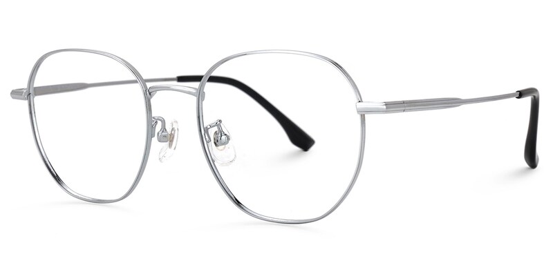 Bezjak Round Silver Glasses | Zeelool Glasses1