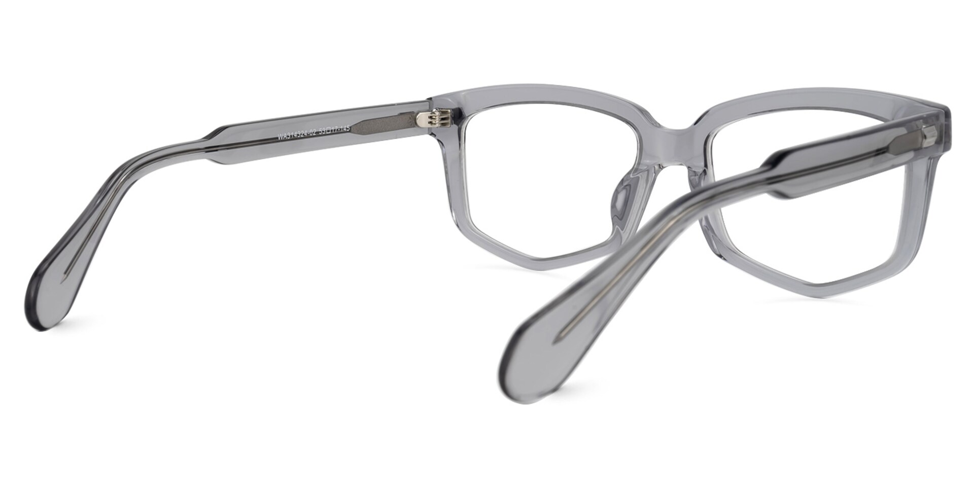 Geri Geometric Gray Glasses | Zeelool Glasses3
