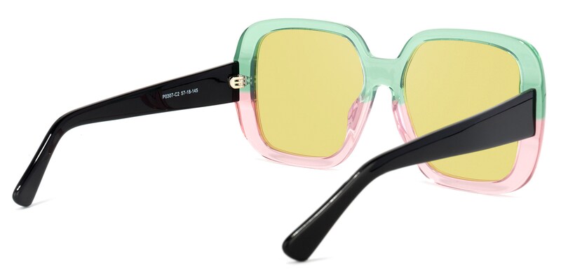 Nikolas Square Green Sunglasses | Zeelool Glasses4