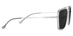 Nayeli Aviator Gray-Silver Sunglasses3