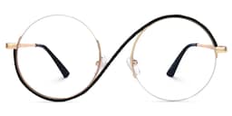 Flozif Round Black Glasses2