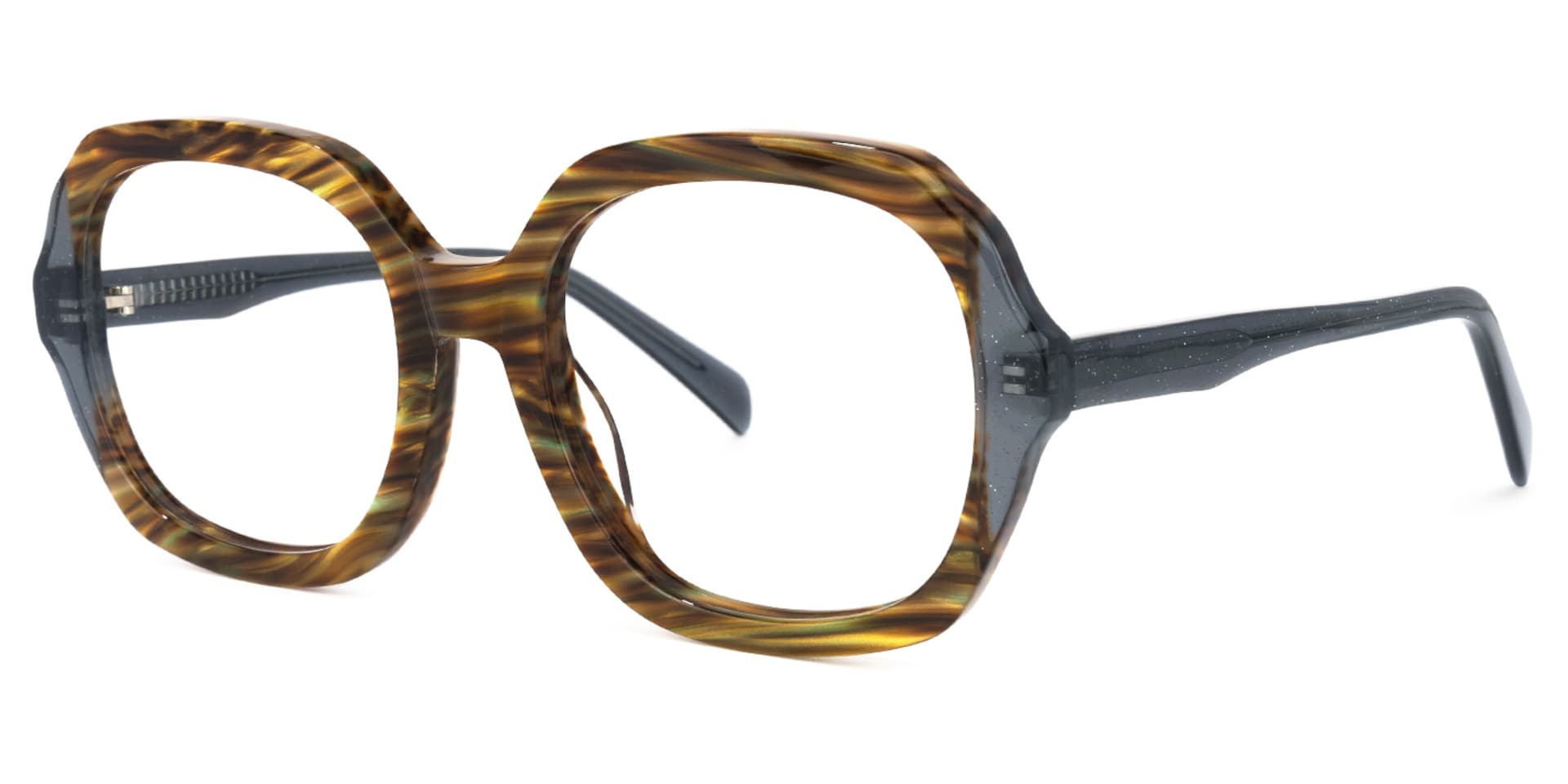 Raquell Square Brown Glasses | Zeelool Glasses1