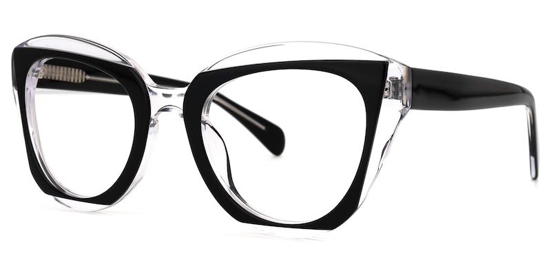 Karina Cateye Black Glasses | Zeelool Glasses1