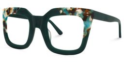 Carrasco Square Green Glasses1