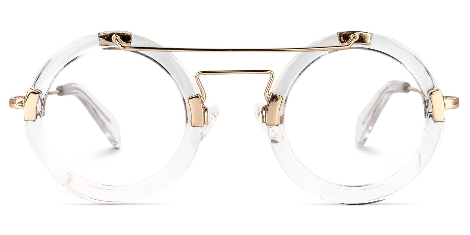 Martis Round Clear Glasses | Zeelool Glasses0