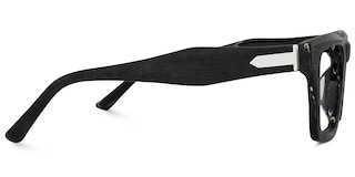 Riley Rectangle Black Glasses3