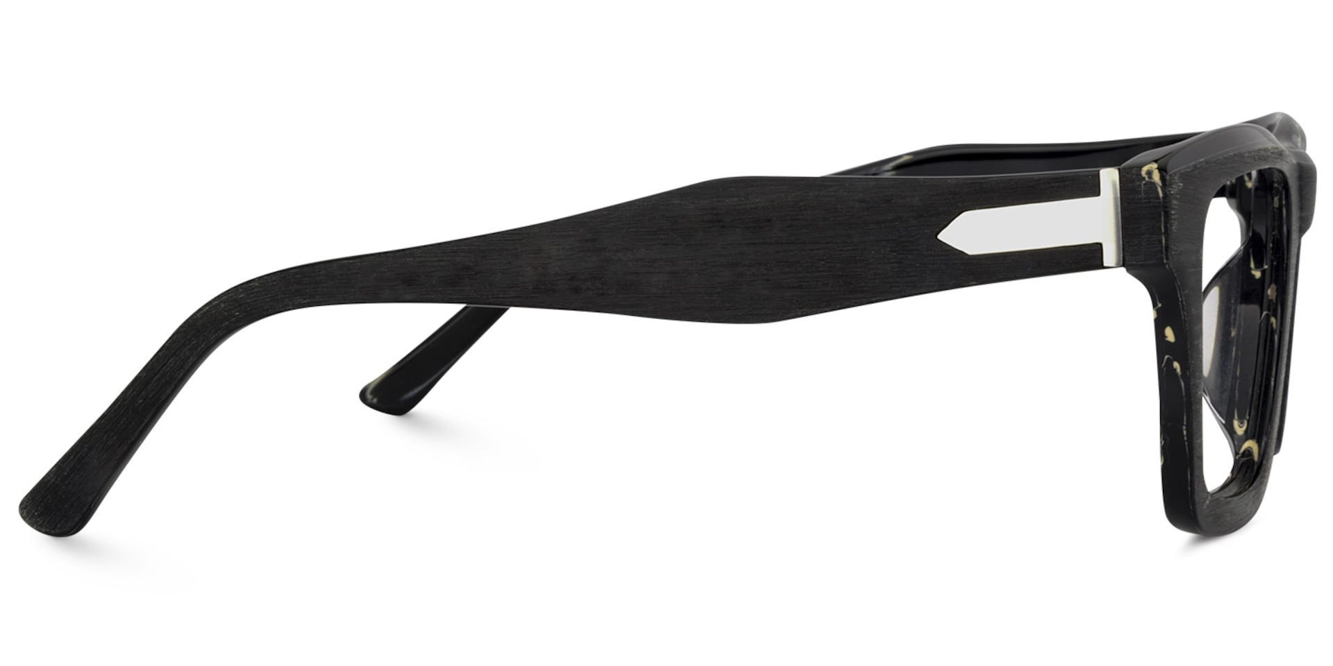 Riley Rectangle Black Glasses | Zeelool Glasses3