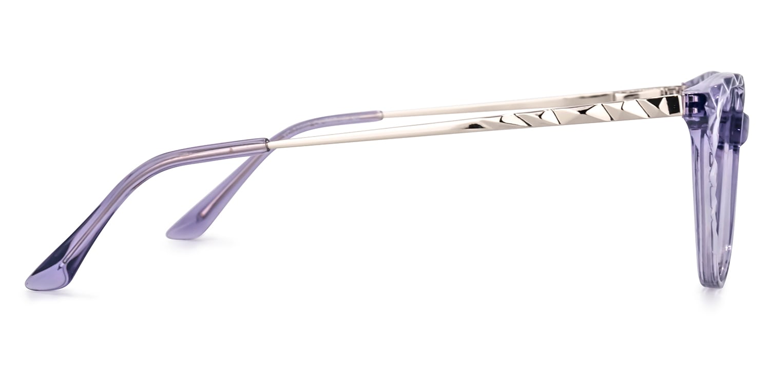 雪の豪奢 Cateye Ezekiel Purple Glasses Zeelool | Glasses トップス