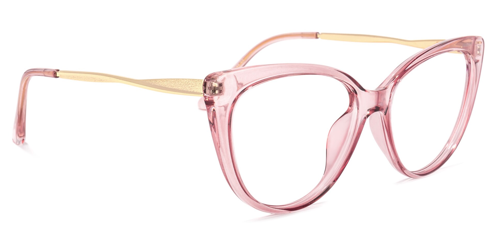 Marcus Cateye Pink Glasses | Zeelool Glasses2