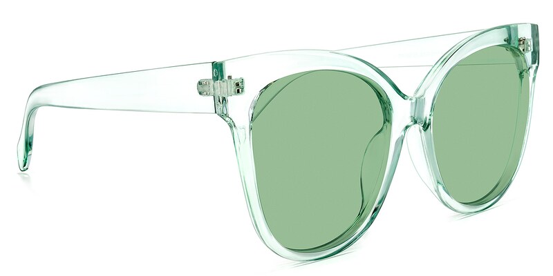 Mario Cateye Green Sunglasses | Zeelool Glasses2