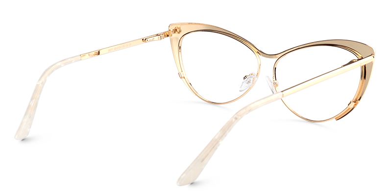 Cateye White Glasses | Zeelool Eyeglasses5