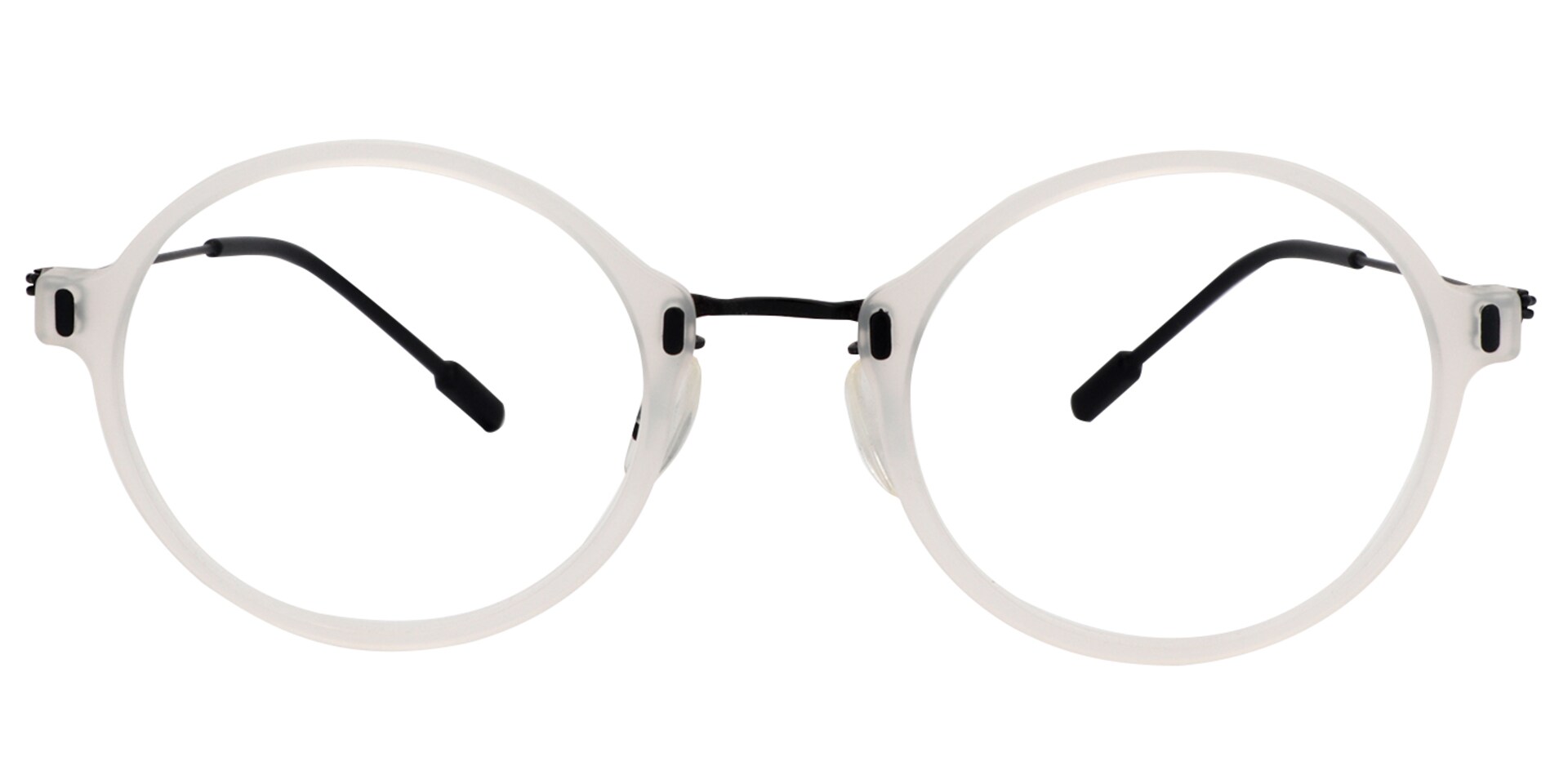 Round White Glasses | Zeelool Glasses0
