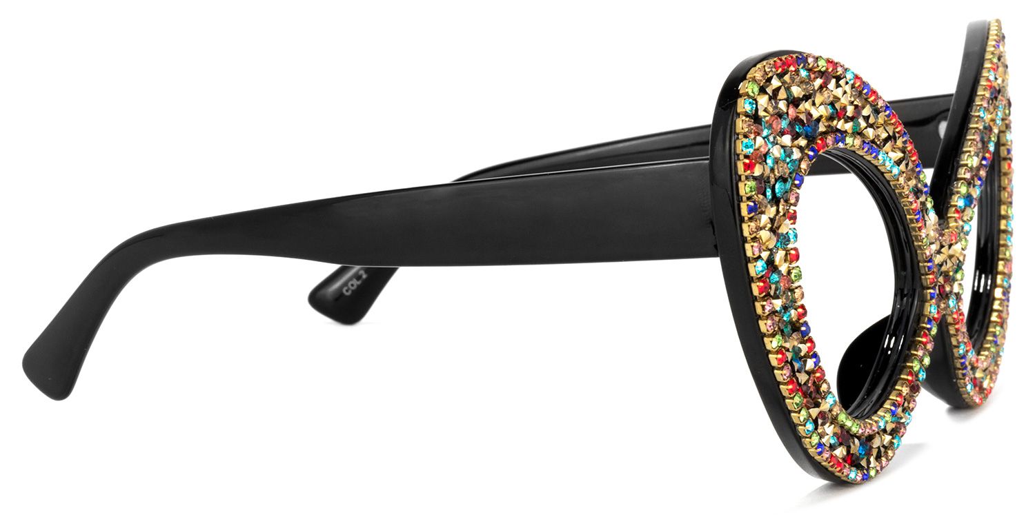 Poppy Cateye Colorful Glasses | Zeelool Glasses3