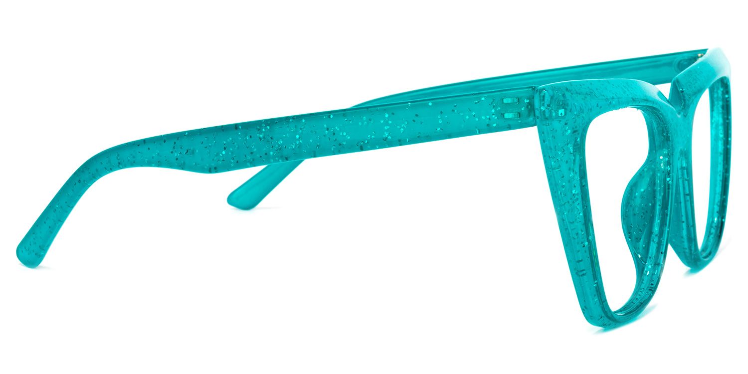 Phillip Cateye Peacock-Green Glasses | Zeelool Glasses3