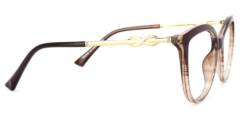 Omari Cateye Tawny Glasses | Zeelool Glasses3