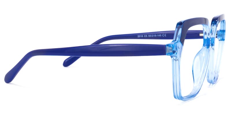 Norah Geometric Light-Blue Glasses | Zeelool Glasses3