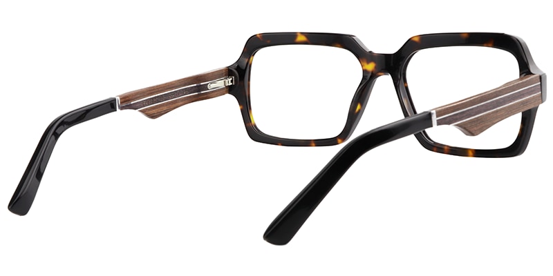 Jack Rectangle Tortoise Glasses | Zeelool Glasses5
