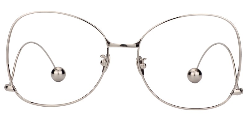 Jeremy Square Silver Glasses | Zeelool Glasses1