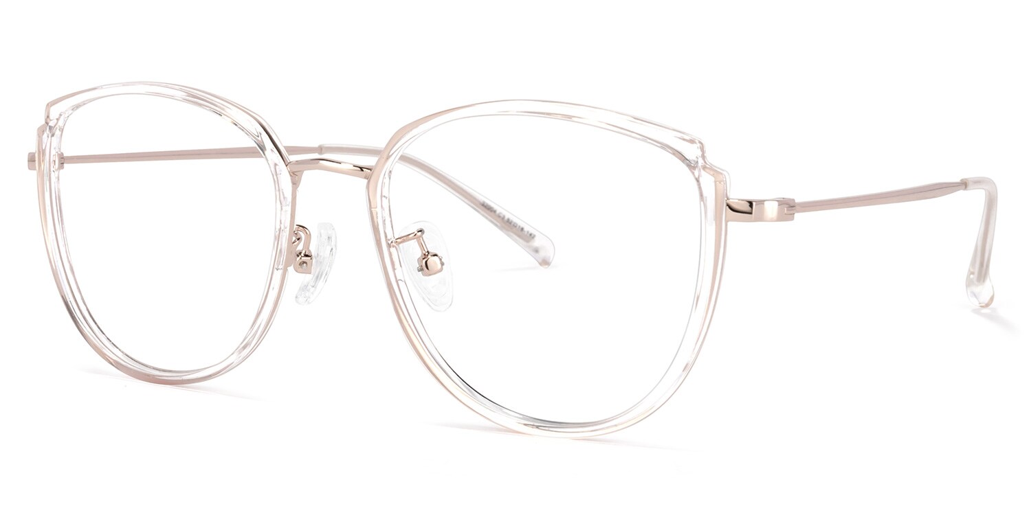 Reagan Cateye Crystal Glasses | Zeelool Glasses1