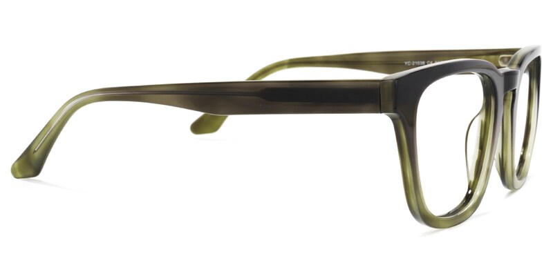 Reese Square Dark-Green Glasses | Zeelool Glasses3
