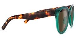Harrell Dark-Green Square Sunglasses3