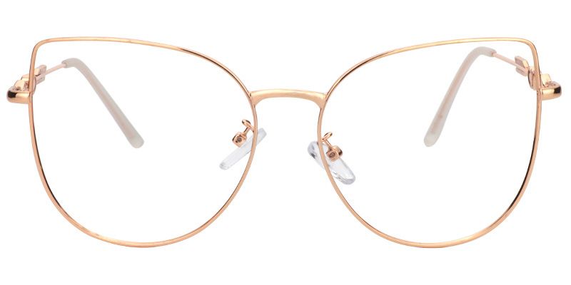 Alvina Cat Eye Gold Glasses | Zeelool Glasses0