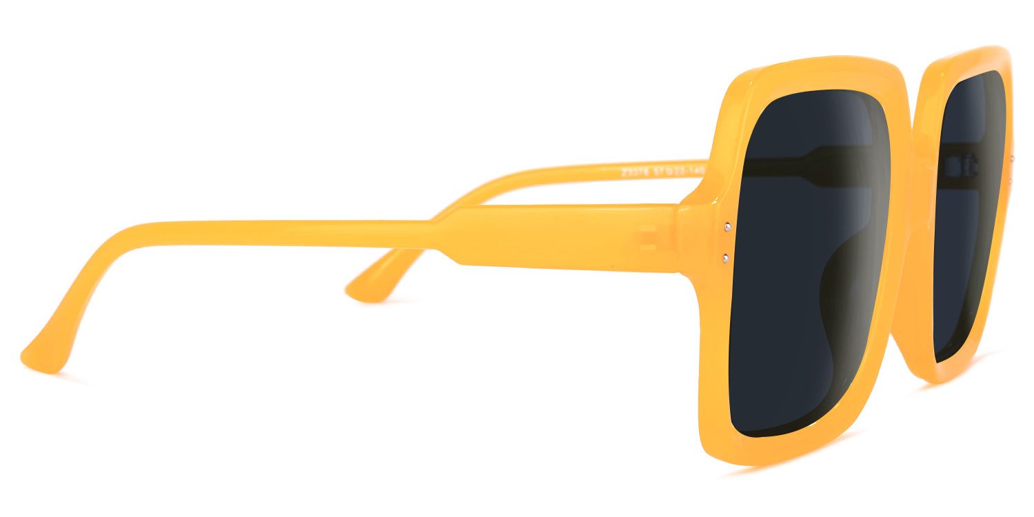 Ronnie Square Yellow Sunglasses | Zeelool Glasses3