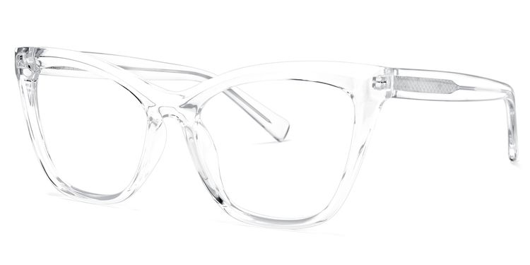 Raegan Cateye Clear Glasses