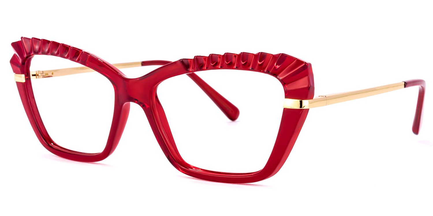 Sophie Cateye Red Glasses | Zeelool Glasses1