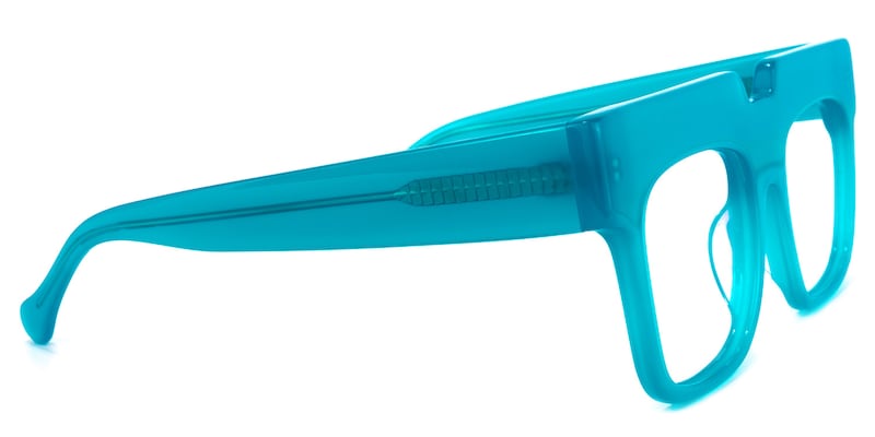 Travis Square Blue Glasses | Zeelool Glasses3