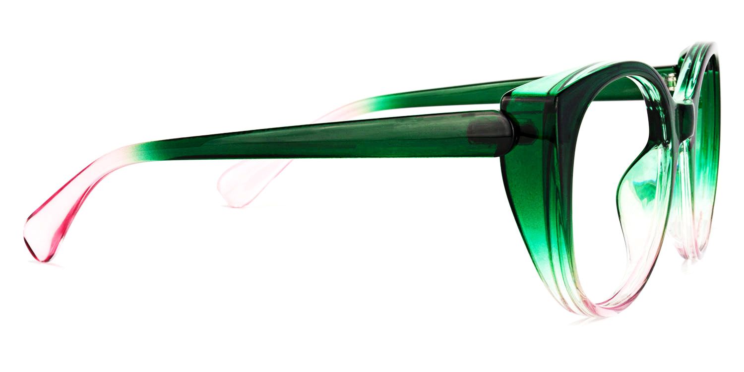 Migdalia Cateye Dark-Green Glasses | Zeelool Glasses2