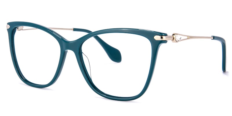 Westley Butterfly Peacock-Green Glasses | Zeelool Glasses1