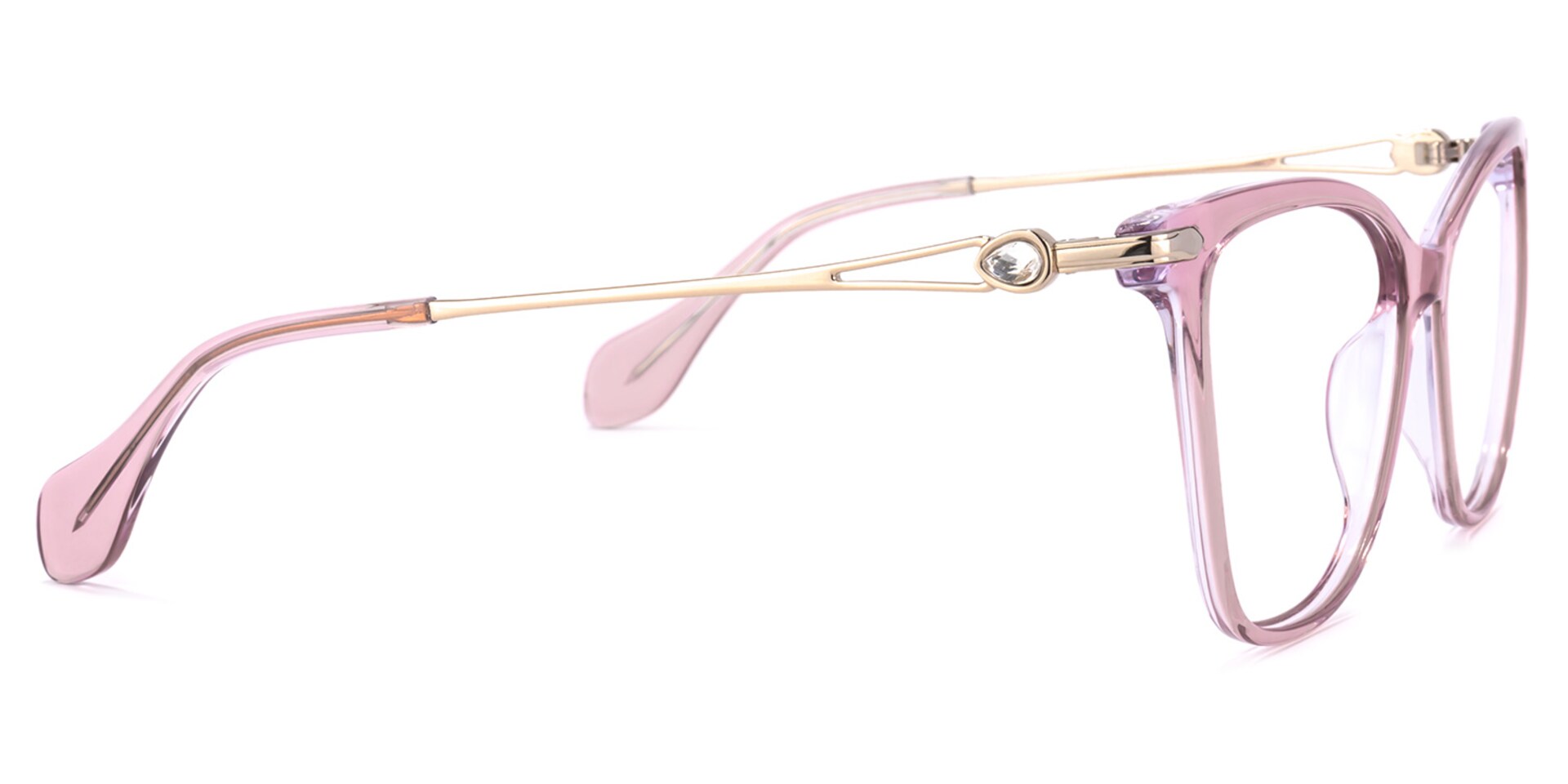 Westley Butterfly Pink Glasses | Zeelool Glasses3