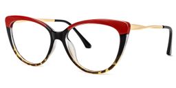 Marcus Cateye Red Glasses1