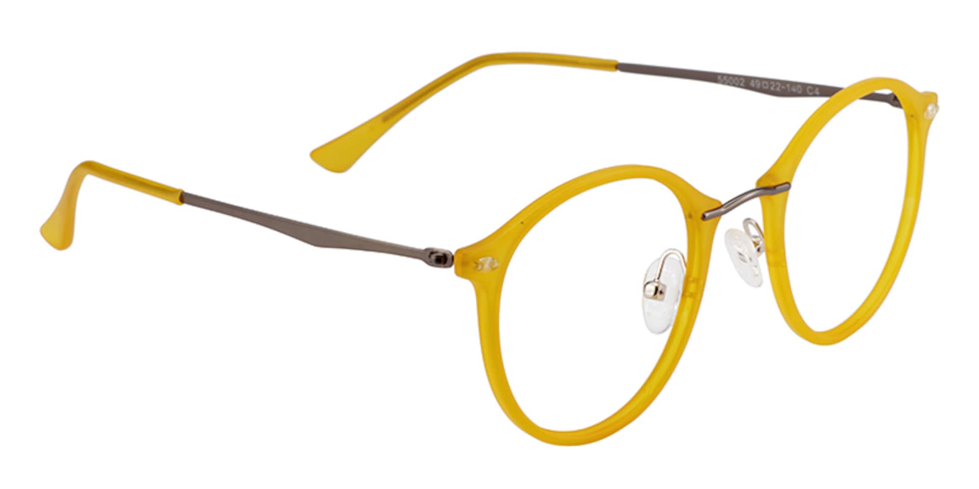 Ivy Round Yellow Glasses | Zeelool Glasses7